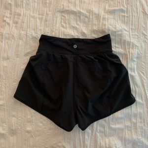 Lululemon high rise black shorts